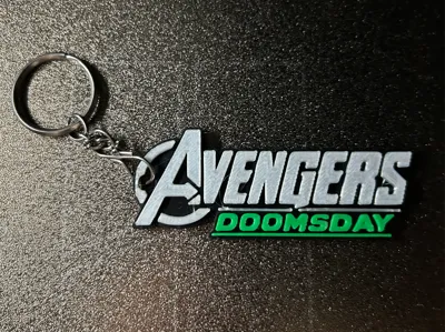 Avengers: Doomsday Logo Keychain (Layered)
