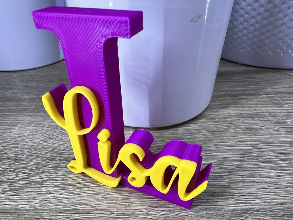 LISA name ornament initial nameplate inscription by meetoo333 ...