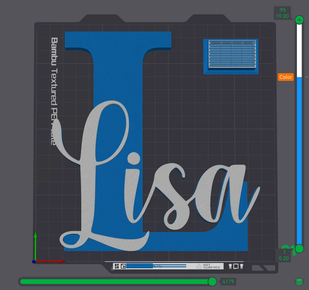 LISA name ornament initial nameplate inscription by meetoo333 ...