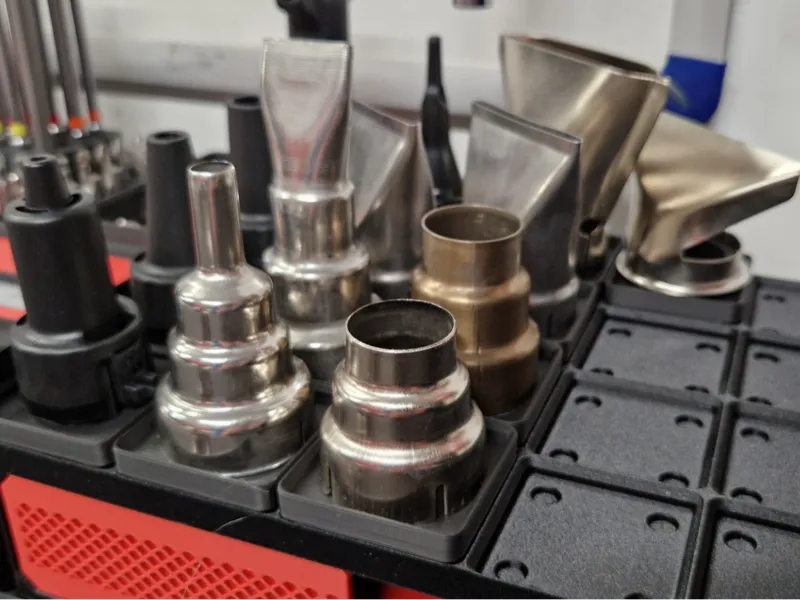 Gridfinity Makita Heat Gun Nozzle Storage 