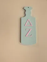 Delta Zeta Sorority Paddle Keychain
