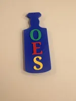 OES Sorority Paddle Keychain