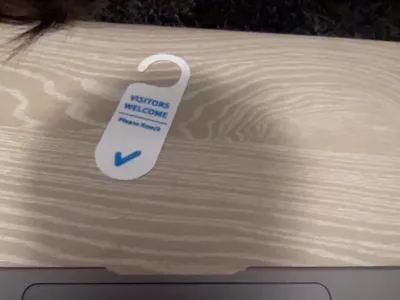 Door hanger 'Welcome'