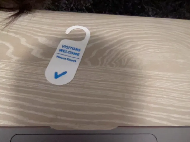 Door hanger 'Welcome'