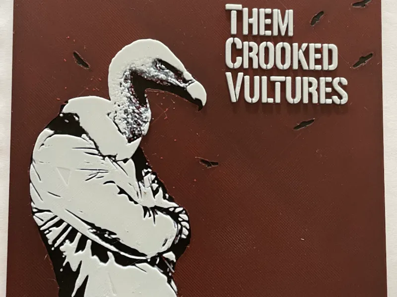 Them Crooked Vultures Cover Wall Art