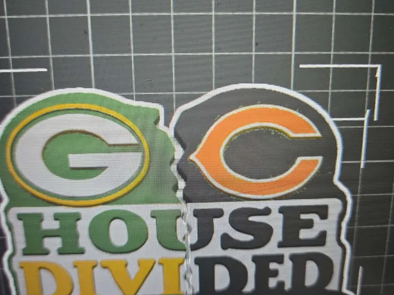 Bears and Packers Divided house