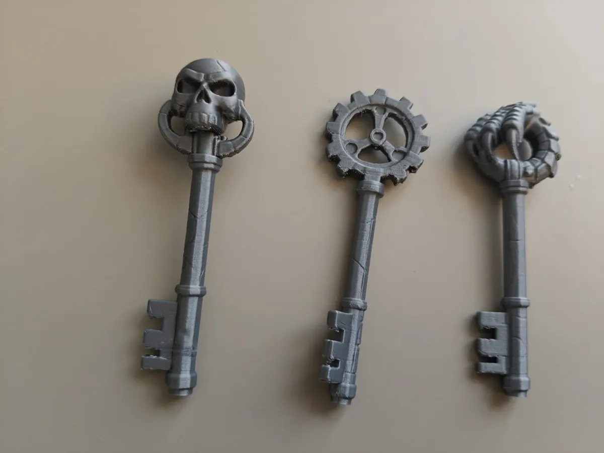 DnD key set - dragonclaw gear skull keys - Free 3D Print Model - MakerWorld
