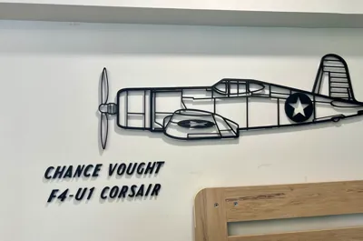 Manu. and Name add-on for Large F4U Wallart