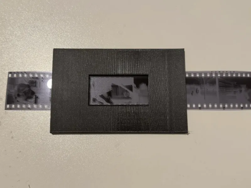 Simple 35mm Film Holder for DSLR Scanning