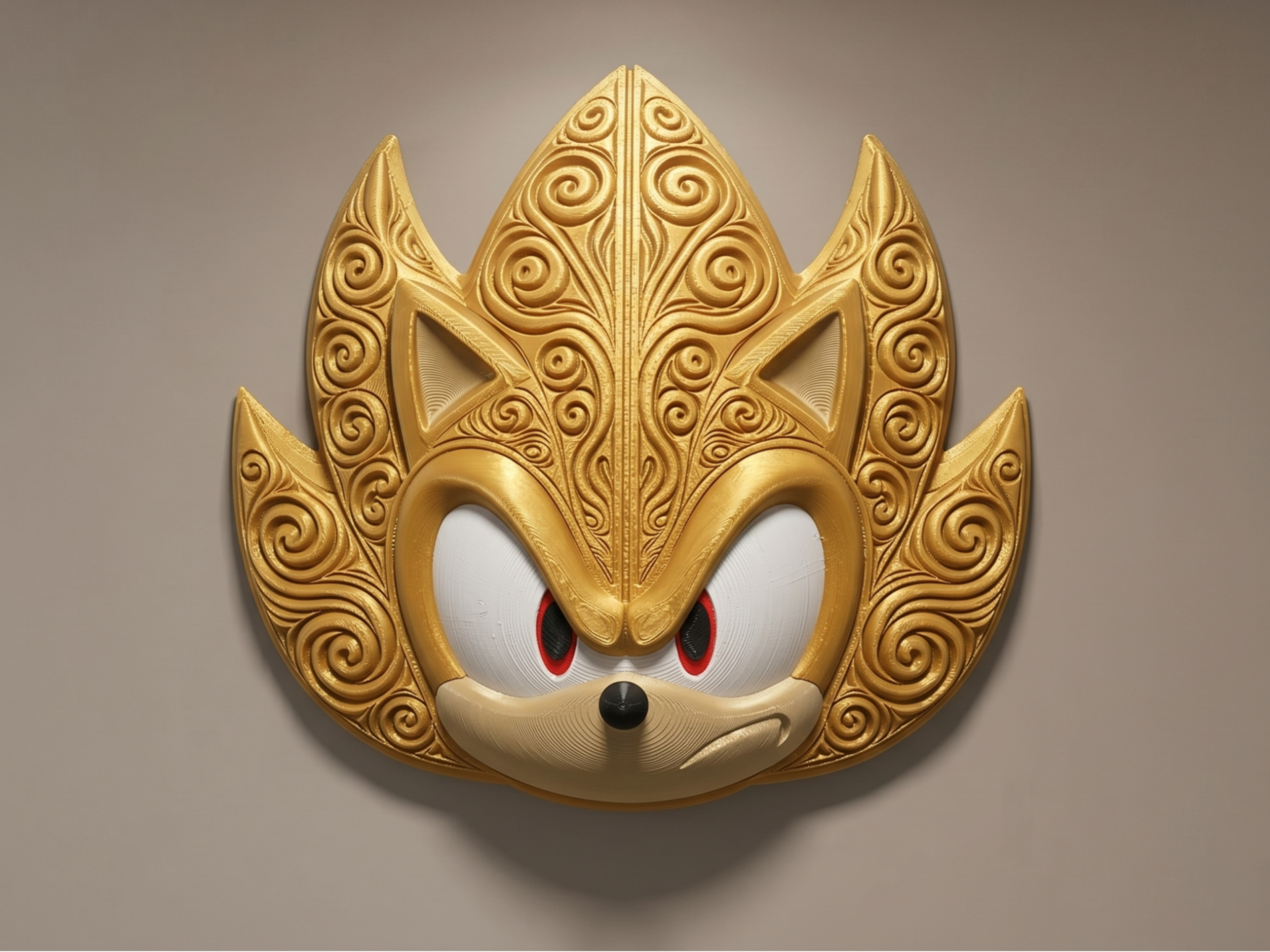 Super Sonic - Arte de pared - Fan art