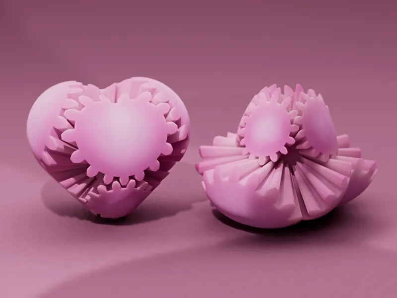 Cute Heart Gear Fidget Toy