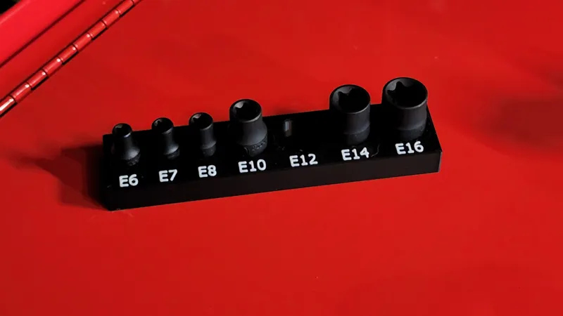 7pc Pittsburgh Impact E-Socket organizer