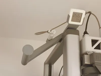 BambuLab A1 Low-Height Spool Holder w. Thermometer