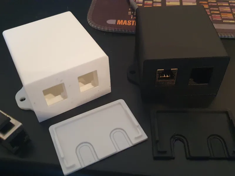 Netzwerkdose Doppelt Keystone Halter RJ45