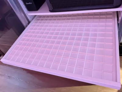 Gridfinity baseplate Pull-out Tray 75/58