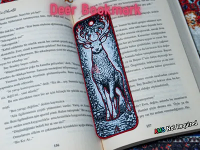 Celtic Knot Deer - Hueforge Bookmark