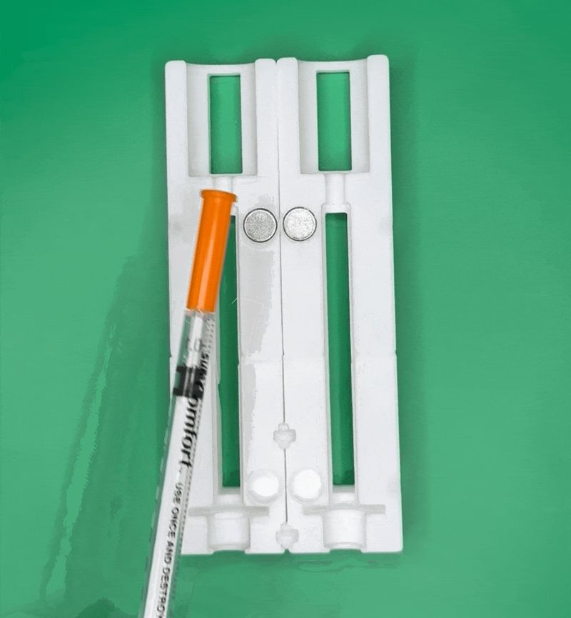 Precision Syringe & Vial Guide   Xsfer Assist Tool