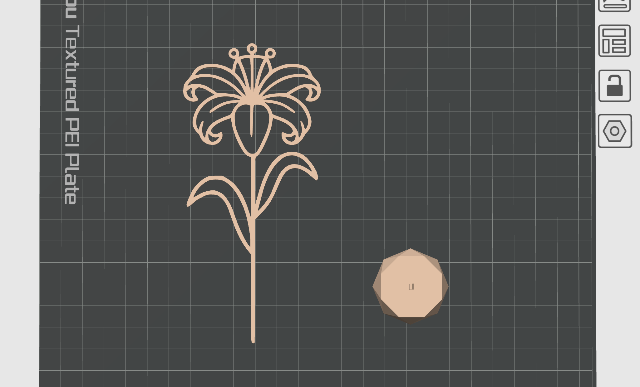 Miniatura 2 do modelo 3D Wire Art Lily Flower Pick & Base Set