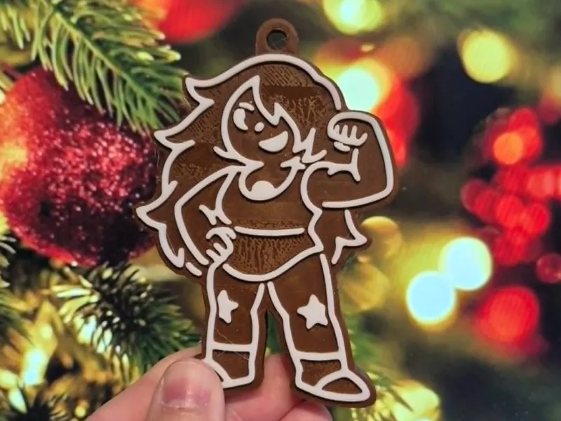 Amethyst Steven Universe Gingerbread Ornament