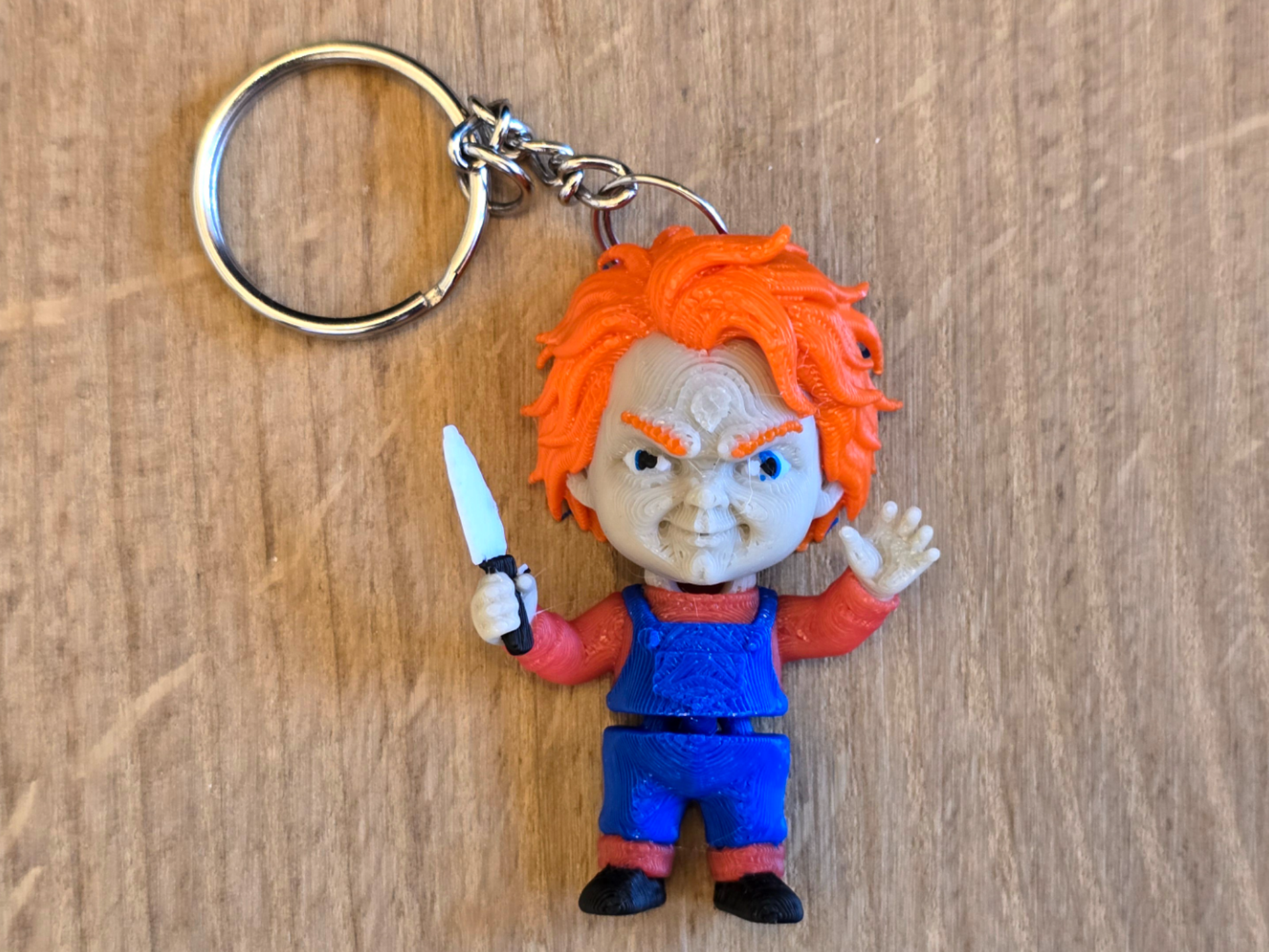 Chucky doll flexi keychain - 3D printed Creatures, in stock in India