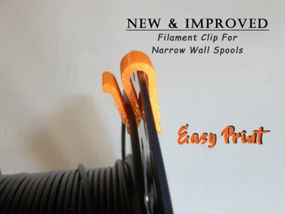 NEW Filament Spool Clip -Works on Thin Wall Spools