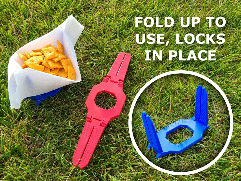 Portable Paper Towel Snack Holder (Foldable)