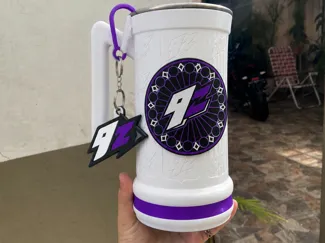 Vaso CHOP 1LT - "9Z TEAM" - C/ LOGOS Y LLAVERO