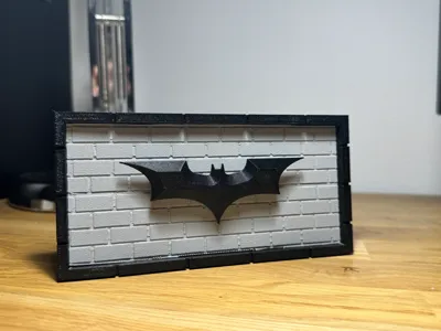 Batman Wall Frame | Modern Brick Design