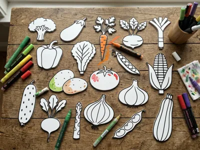 Vegetables coloring