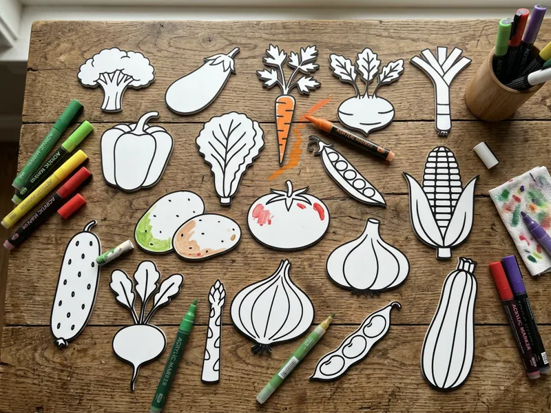 légumes coloriage