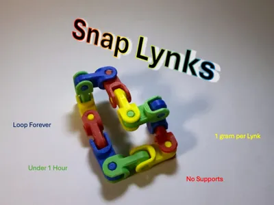 Snap Lynks - Small Modular  Interlocking Fidget