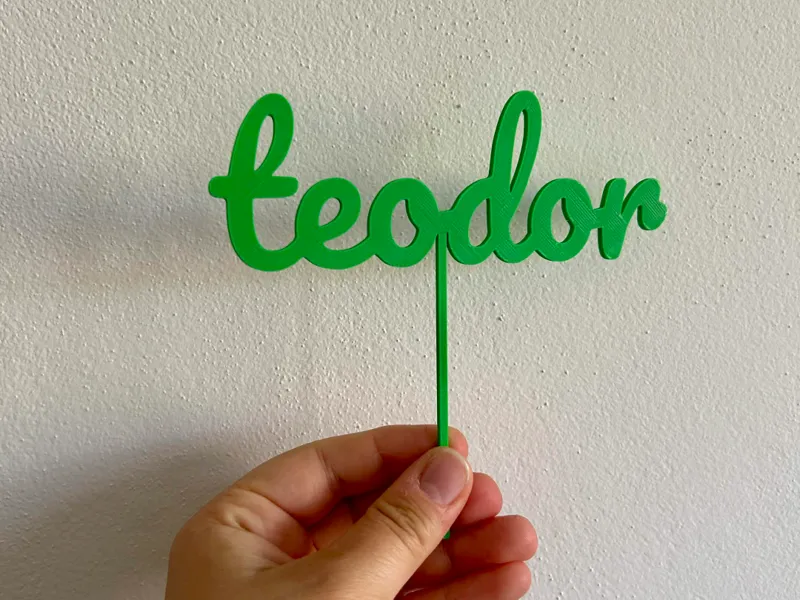 Zápich na dort Teodor