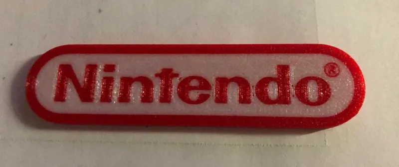 Nintendo fridge magnet/logo