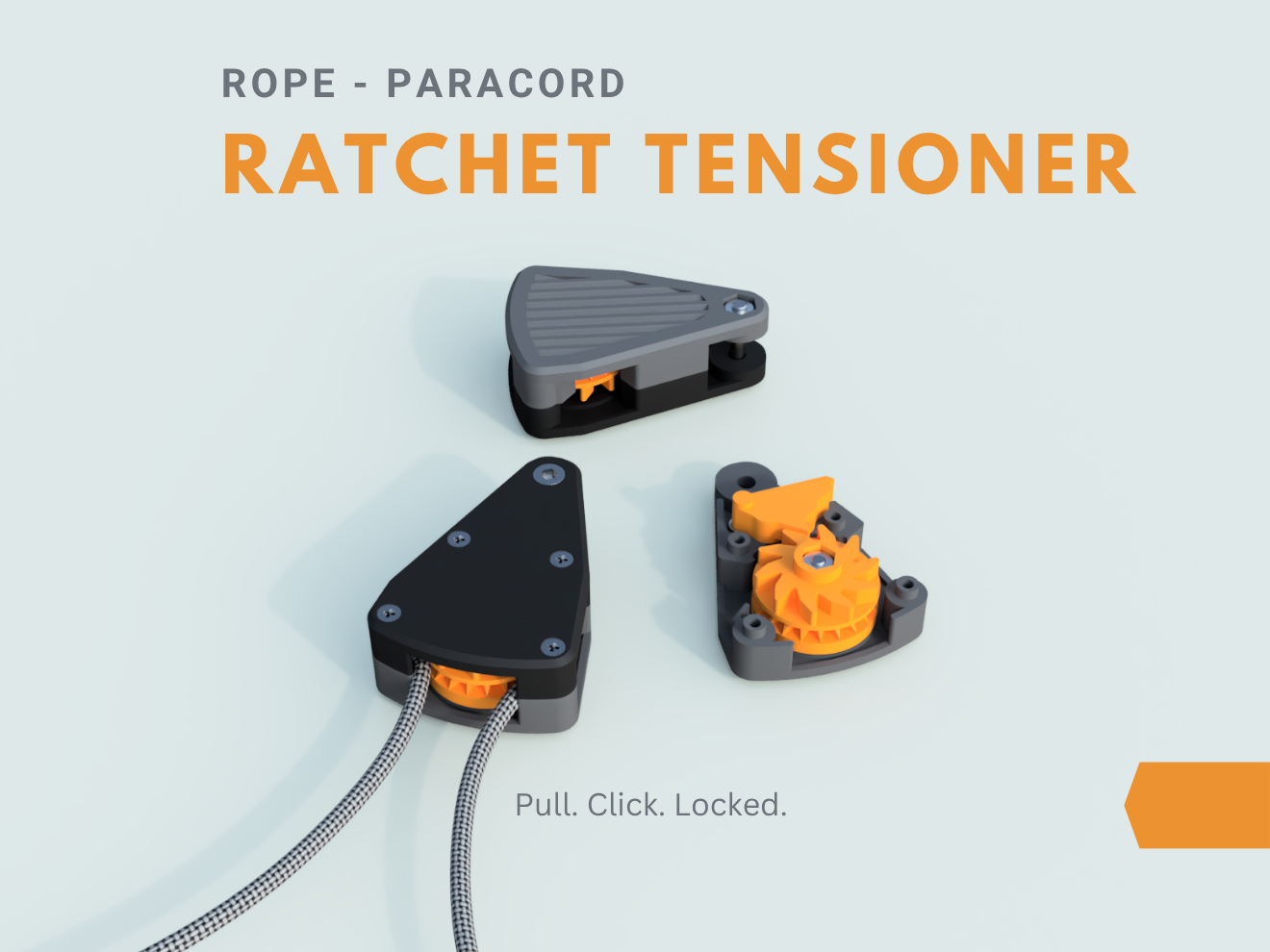 Rope Paracord Ratchet Tensioner Outdoor Tie-Down