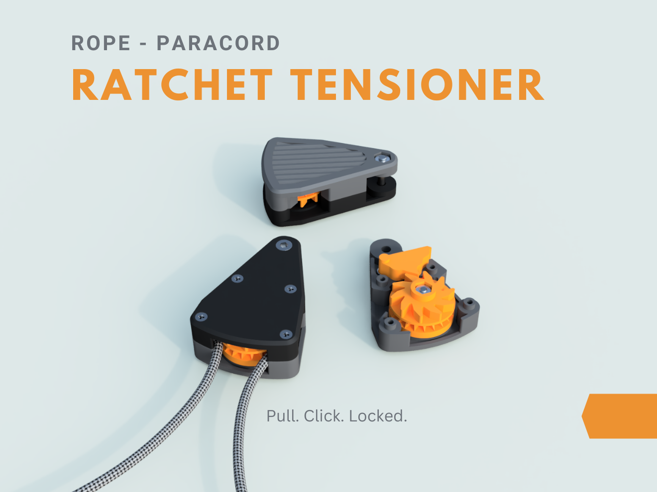 Rope Paracord Ratchet Tensioner Outdoor Tie-Down