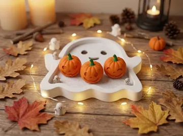 Adorno temático: Cute Halloween Pumpkin Trio – 3 Designs — vista de referencia 4