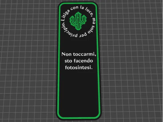 Cartellino Pianta