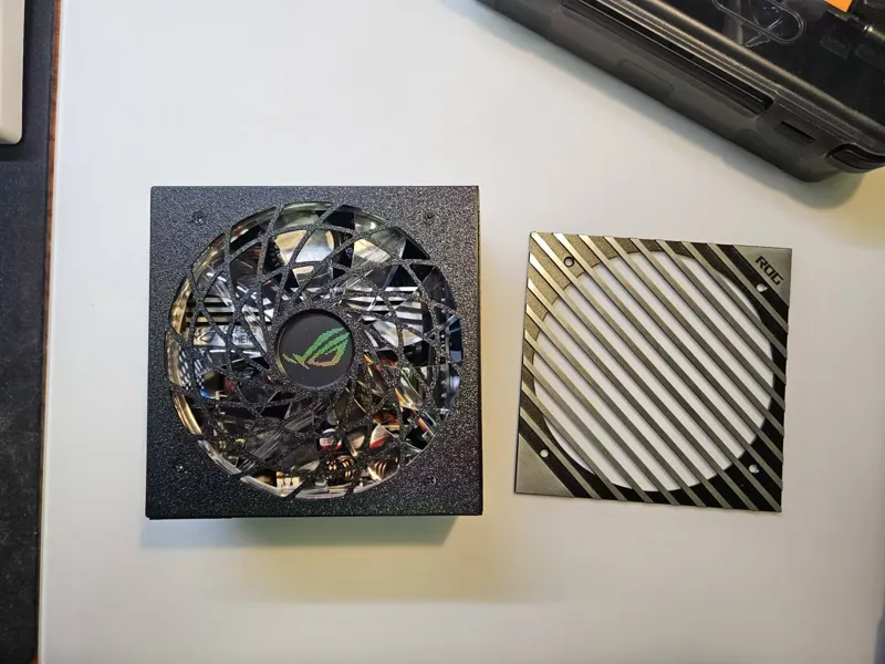 华硕LOKI洛基电源x猫头鹰风扇罩 ASUS ROG PSU X NOCUTA fan grill