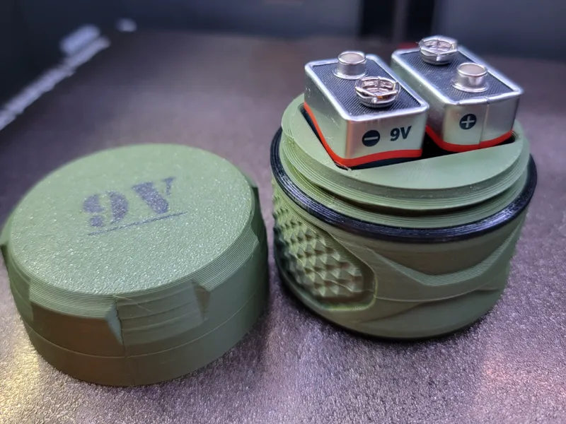 9V waterproof battery holder