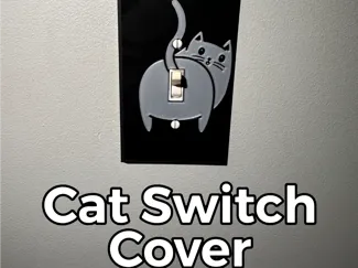 Cat Light Switch Cover - Single Switch