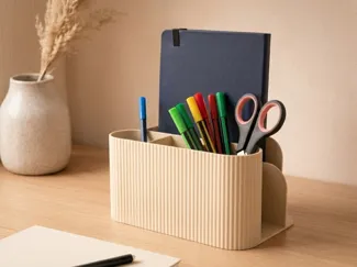 Ribbed Desk Organizer
