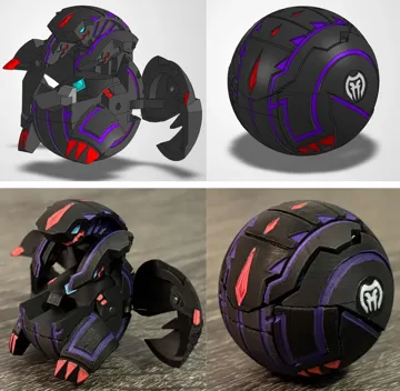 Letrero o emblema decorativo: Custom "Exile Hydranoid" Bakugan - V1 — vista de referencia 3