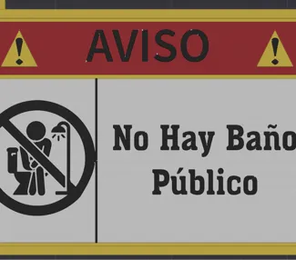 AVISO - NO Bano