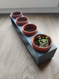 Support pour pot de fleurs avec réservoir d'eau — photo 1