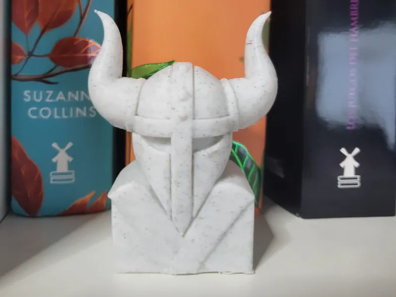 Viking Warrior Bust | Nordic 3D Printed Sculpture