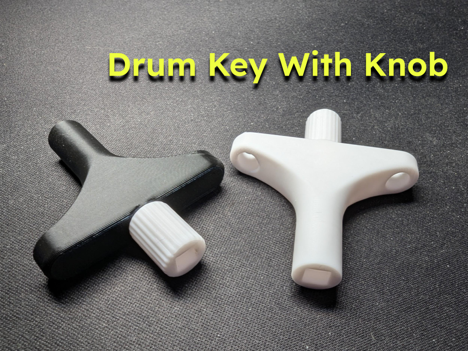 Miniatura 1 do modelo 3D Drum key With Knob
