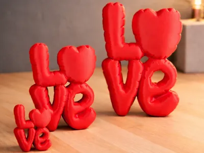 LOVE Balloon Sculpture Mother's Day/Valentine's Day