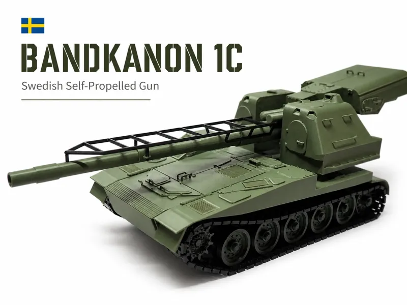 1/35 Swedish Tank Bandkanon(BKAN1C)-Working Tracks