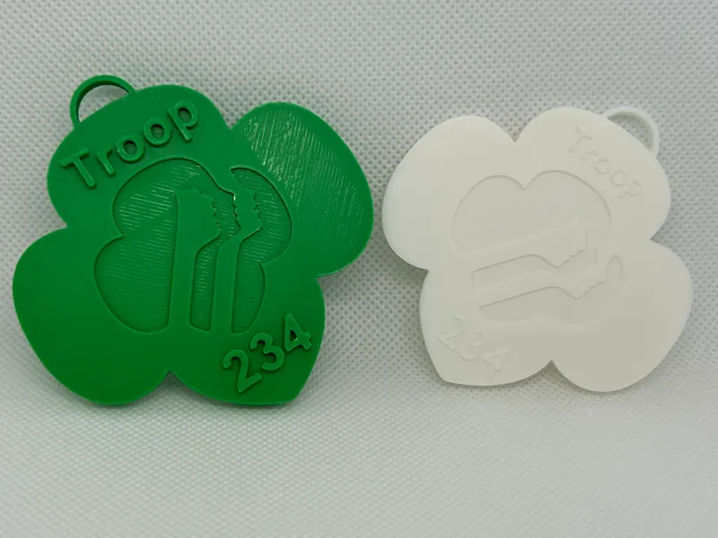 Girl Scout Logo with Trefoil