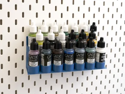 Skadis Paint Rack 20x 25mm Vallejo/Army Painter